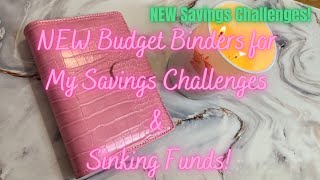 NEW BUDGET BINDERS SETUP for My Savings Challenges amp Sinking Funds  Kerensa Amanda [upl. by Odama]