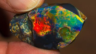 Does this rough opal become the cut of the decade [upl. by Oeak]