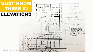 HOW TO DRAW ARCHITECTURAL ELEVATIONS FROM THE FLOOR PLAN [upl. by Seda]