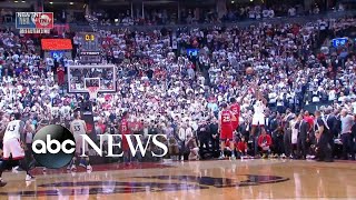 Toronto Raptors score buzzerbeater to win Game 7 [upl. by Favianus]