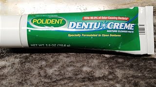 😔POLIDENT DENTU CREME REVIEW🙄 [upl. by Gamal970]