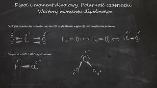 Dipol i moment dipolowy Polarność cząsteczki Wektory momentu dipolowego [upl. by Lindner]