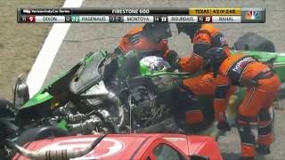 Newgarden and Daly Massive Crash  Texas Indycar [upl. by Asuncion334]