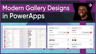 Modern PowerApps Gallery UI Design Tutorial  Beginner to Advanced [upl. by Uht]