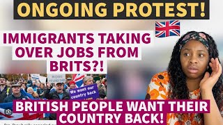 BREAKING ARE UK IMMIGRANTS DOING TOO MUCH HUGE PROTEST GOING ON AS BRITS WANT THEIR COUNTRY BACK [upl. by Atekram]