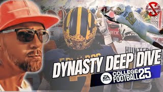 COLLEGE FOOTBALL 25  DYNASTY DEEP DIVE  REACTION [upl. by Nonnac757]