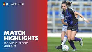 Highlights PEC Zwolle  Telstar  Azerion Vrouwen Eredivisie  20232024 [upl. by Reitrac]