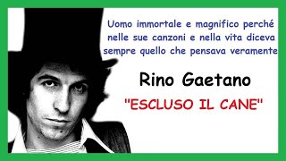 Rino Gaetano quotESCLUSO IL CANEquot [upl. by Celia888]