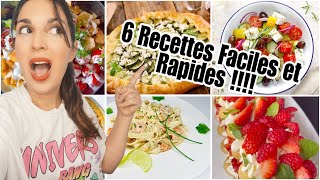 6 RECETTES FACILES RAPIDES amp ÉCONOMIQUES POUR TOUTE LA FAMILLE 😋 [upl. by Stillmann]