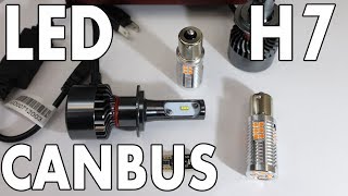 TEST FARI a LED AUTO CANBUS H7 FRECCE T10 Melograno51 [upl. by Coridon]