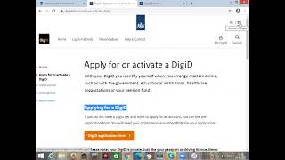 How to create DigiD I The Netherlands digital identification [upl. by Dena]