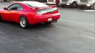 Elliot breaks in the new 335 tires  Burnout  Antilag  300ZX TT [upl. by Ellecrag]