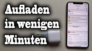 iPhone Akku schnell aufladen  Fast Charge noch schneller  Deutsch [upl. by Kruger175]