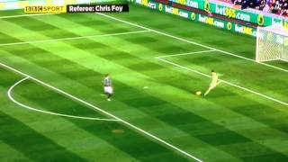 Asmir Begovic goal vs Southampton 2 11 13 [upl. by Niras60]