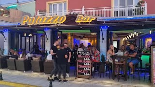 CORFU Greece  SIDARI Nightlife The Strip [upl. by Aisac]