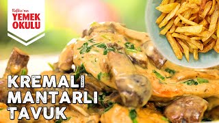 Restoranlardaki Gibi Kremalı Tavuk  Pratik Çıtır Patates Kızartması Tarifi [upl. by Enelyad]