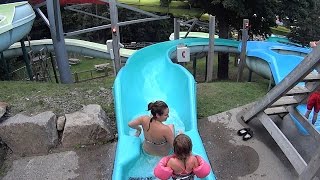 La Spirale Water Slide at Ski Bromont [upl. by Sldney]