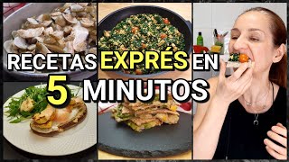 🤯 Cenas RÁPIDAS Y FÁCILES En 5 MINUTOS tu cena LISTA [upl. by Basilius]