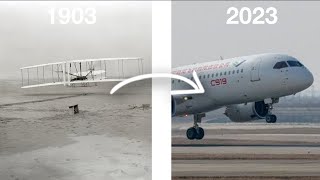 Evolution Of Airplane 1903  2023 shorts capcut viral trending plane evolution [upl. by Leckie911]