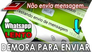 Mensagens Whatsapp demorando para enviar MESMO COM INTERNET  Guajenet [upl. by Ninos828]