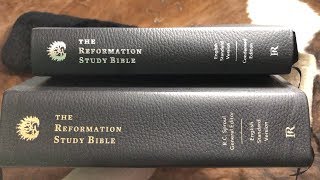 Reformation Study Bible Condensed vs Full Review Premium Cowhide Genuine Leather 4K [upl. by Nassi772]