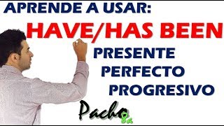 Estructura gramatical Presente Perfecto Progresivo  HAVE  HAS BEEN  Clases inglés [upl. by Loeb905]