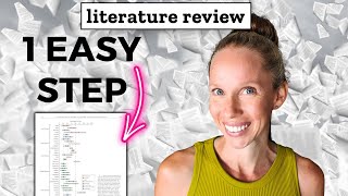 Do This To Write An EXCEPTIONAL Literature Review [upl. by Delwin293]