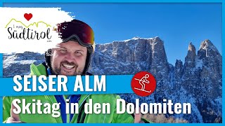 Skigebiet Seiser Alm ❤️ Skivergnügen in den Dolomiten ➡️ Dolomiti Superski [upl. by Ennahteb792]