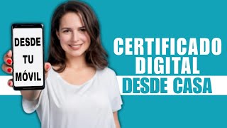 CERTIFICADO DIGITAL SIN SALIR DE CASA [upl. by Cynara368]