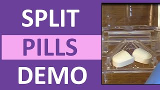 How to Split a Pill in Half  Cut a Pill in Half  Nursing Medication Adminstration [upl. by Nodnalb327]