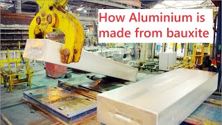 How Aluminium is made from bauxite  Aluminium Factory [upl. by Neenej61]