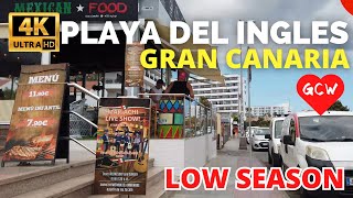 PLAYA DEL INGLES Gran Canaria April 29 2024 🔴 Chaparral Shopping Centre to Servatur Waikiki Hotel [upl. by Suciram]