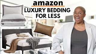 AMAZON Designer Bedding on a Budget TOP LUXURY PICKS [upl. by Adlog]