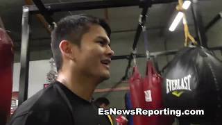 THROW BACK Marcos CHINO Maidana training for Broner fight  EsNews Boxing [upl. by Morrell]