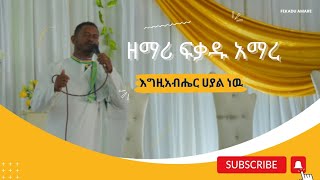 እግዚአብሔር ሀያል ነዉ ዘማሪ ፍቃዱ አማረ መዝሙር  Audio zemari fekadu amare mezmur zemarifekaduamare new [upl. by Odracer]