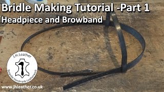 Make your Own Bridle  Bridle Making Tutorial Part 1  Headpiece and Browband [upl. by Nivek]