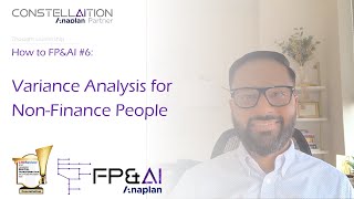 Anaplan Demo  How to FPampAI 006 Variance Analysis for NonFinance People [upl. by Ardien]