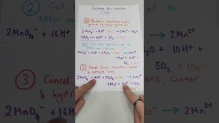 Combining Half Equations In 3 Steps  Redox Equations  Example 1 [upl. by Enytnoel]