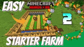 🤩 2 Making WHEAT FARM In Minecraft 🥳  Minecraft HARDCORE In 120 🤯 [upl. by Tnerual901]