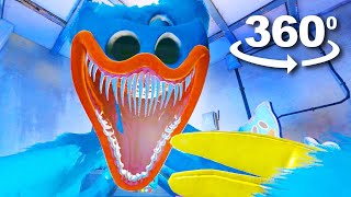 VR 360° Poppy Playtime Chapter 3 Most Terrifying Huggy Wuggy Jumpscare [upl. by Enyleve]