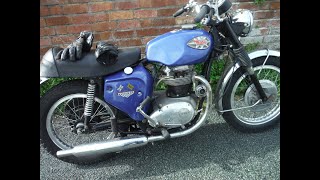 BSA A65T first video test ride after refitting the cylinder head  were my high hopes justified [upl. by Eniamrehc]