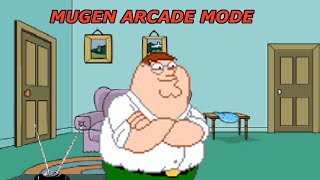 Mugen Arcade Mode with MvC Peter Griffin 2020 old [upl. by Sivrahc]