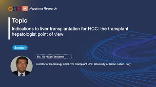 Indications to liver transplantation for HCC the transplant hepatologist point of view [upl. by Aknaib]