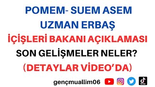 İçişleri bakanı 31 dönem POMEM jandarma Subay astsubay uzman erbaş alımı ile ilgili açıklaması [upl. by Rosette386]