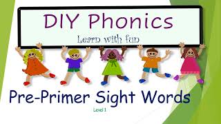 Sight words Kindergarten with pictures and examples Sight word List Level 1Sight word teaching [upl. by Yvan]