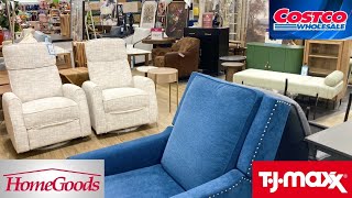 HOMEGOODS TJ MAXX COSTCO FURNITURE ARMCHAIRS TABLES DECOR SHOP WITH ME SHOPPING STORE WALK THROUGH [upl. by Alurd500]