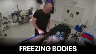 A look inside an Arizona cryogenics facility freezing bodies for the future [upl. by Cohligan]