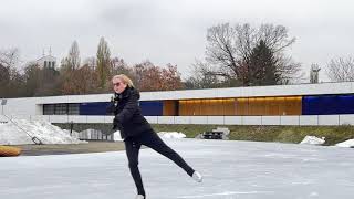 Eiskunstlauf Lernen Flieger Pinguin Hocke [upl. by Capriola]