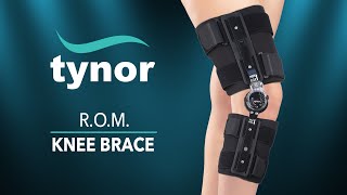 Tynors R O M Knee Brace D10 for immobilization to the knee and multiple orthopedic problems [upl. by Ellerad756]