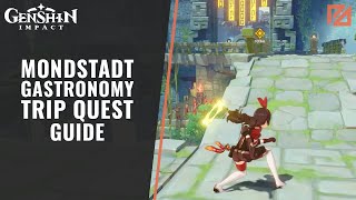 How to Finish Mondstadt Gastronomy Trip Quest in Genshin Impact [upl. by Eldnik]